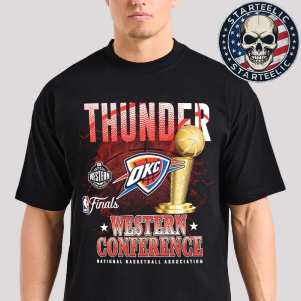 Oklahoma City Thunder New Era 2025 Western Conference NBA Finals 2025 Unisex T-Shirt
