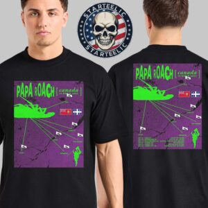 Papa Roach Canada Summer 2025 Tour Schedule On July 2025 Two Sided Unisex T-Shirt
