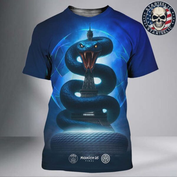 Paris Saint Germain – PSG And Inter Milan Are The Finalists For The 2024 2025 UEFA Champions League Munich 25 Final All Over Print Shirt