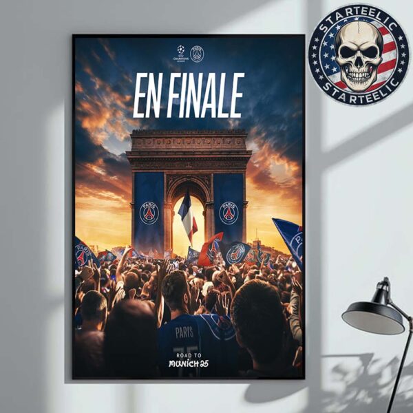 Paris Saint Germain Vs Inter Milan En Finale Road To MunichUEFA Champions League 2025 Matchup Home Decor Poster Canvas