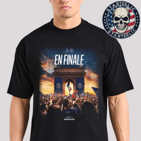 Paris Saint Germain Vs Inter Milan En Finale Road To MunichUEFA Champions League 2025 Matchup Unisex T-Shirt