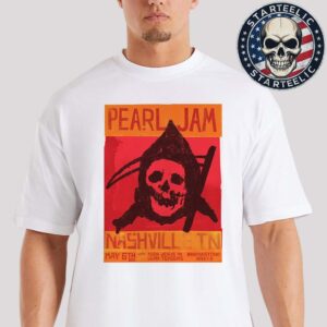 Pearl Jam Dark Matter World Tour 2025 Event Poster At Bridgestone Arena In Nashville TN On May 6 2025 Unisex T-Shirt