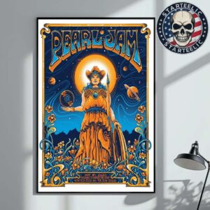 Pearl Jam Dark Matter World Tour 2025 Night 2 Event Poster At Bridgestone Arena In Nashville Tennessee On May 8 2025 Home Decor Poster Canvas