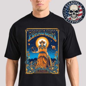 Pearl Jam Dark Matter World Tour 2025 Night 2 Event Poster At Bridgestone Arena In Nashville Tennessee On May 8 2025 Unisex T-Shirt