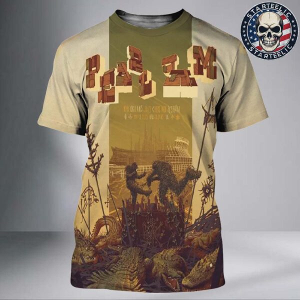 Pearl Jam Event Poster At 2025 New Orleans Jazz And Heritage Festival In New Orleans LA On May 3 2025 All Over Print Shirt
