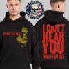 Pierce The Vell World Tour 2025 I Can’t Hear You Merch Ivory Screamblocks Unisex T-Shirt