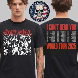 Pierce The Vell World Tour 2025 I Can’t Hear You Merch Tee Mosh Pit Two Sided Unisex T-Shirt