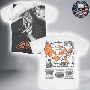 Post Malone X Dallas Cowboys Big Ass Stadium Tour On May 9th 2025 All Over Print T-Shirt
