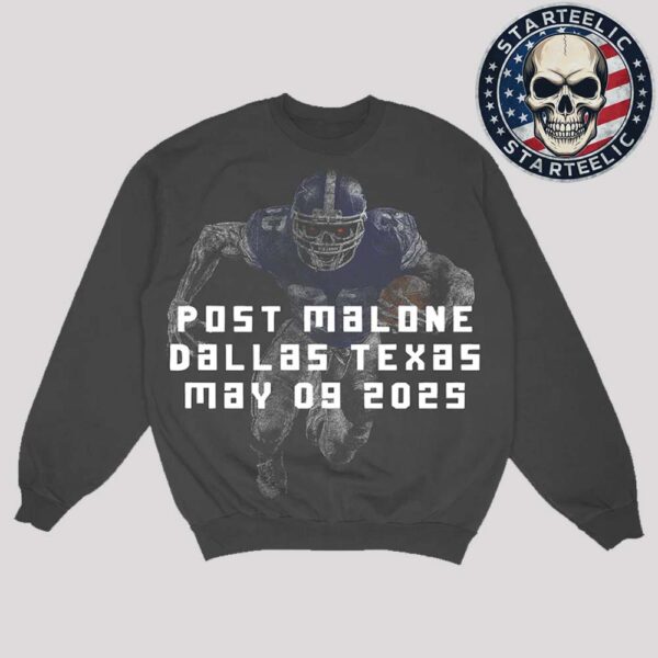 Post Malone X Dallas Cowboys In Texas On May 9th 2025 Unisex Crewneck Sweater