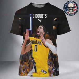 Puma Celebrates Tyrese Haliburton Returning To The Eastern Conference Finals 2025 0 Doubts NBA All Over Print Shirt