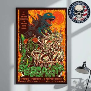 Sessanta V2.0 With Primus Pusciper A Perfect Circle Event Poster At The Orion Amphitheater In Huntsville, Alabama On May 4 2025 Home Decor Poster Canvas