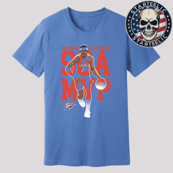 Shai Gilgeous-Alexander From Oklahoma City Thunder 2025 NBA MVP Unisex T-Shirt