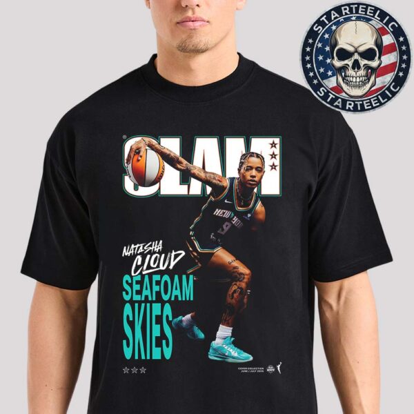Slam 256 Cover Tee Natasha Cloud Seafoam Skies New York Liberty 2025 WNBA Season Preview Unisex T-Shirt