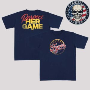 Slam Indiana Fever Respect Her Game WNBA 2025 Heavy Tee Two Sided Unisex T-Shirt