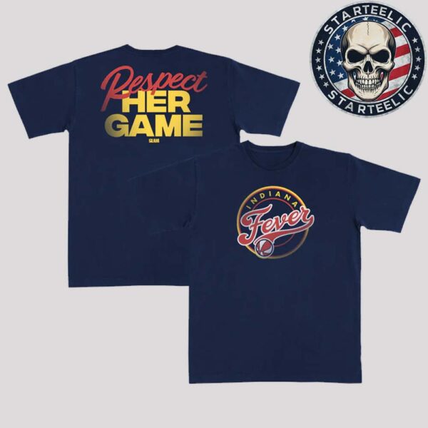 Slam Indiana Fever Respect Her Game WNBA 2025 Heavy Tee Two Sided Unisex T-Shirt