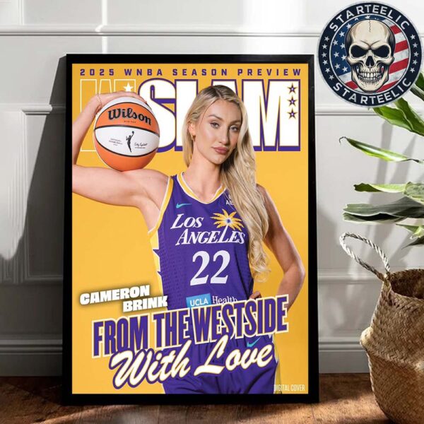 Slam WSlam 256 Cover Poster Cameron Brink Los Angeles Sparks Magazine From The Westside With Love WNBA 2025 Home Decor Poster Canvas