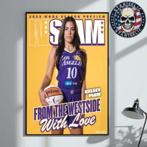 Slam WSlam 256 Cover Poster Kelsey Plum Los Angeles Sparks Magazine From The Westside With Love WNBA 2025 Home Decor Poster Canvas