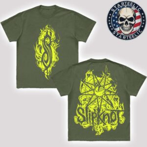 Slipknot European Tour 2025 Merch Tee Flamed Tribal S Unisex T-Shirt