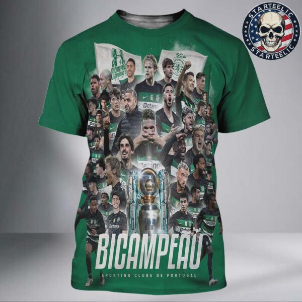 Sporting CP Are The Champions Liga Portugal 2025 All Over Print Shirt