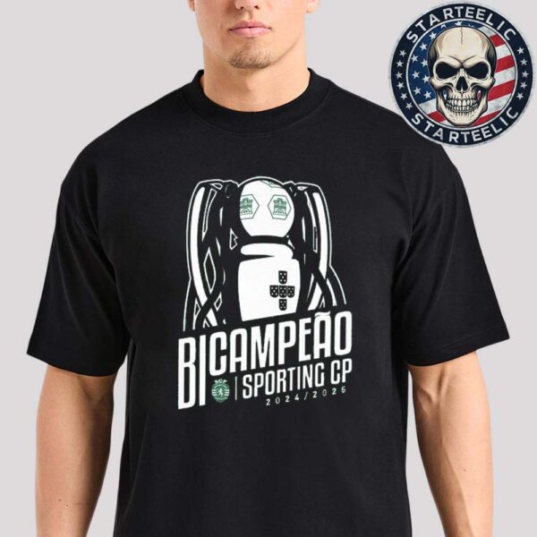 Sporting CP Logo Bicampeão Verde 24 25 Unisex T-Shirt