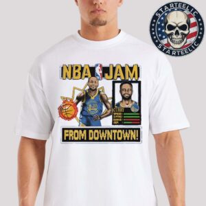 Stephen Curry Golden State Warriors Homage NBA Jam Tri-Blend Unisex T-Shirt