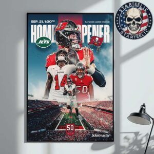 Tampa Bay Buccaneers Vs New York Jets At Raymond James Stadium In Tampa Florida On September 21th 2025 NFL Schedule Release Home Decor Poster Canvas
