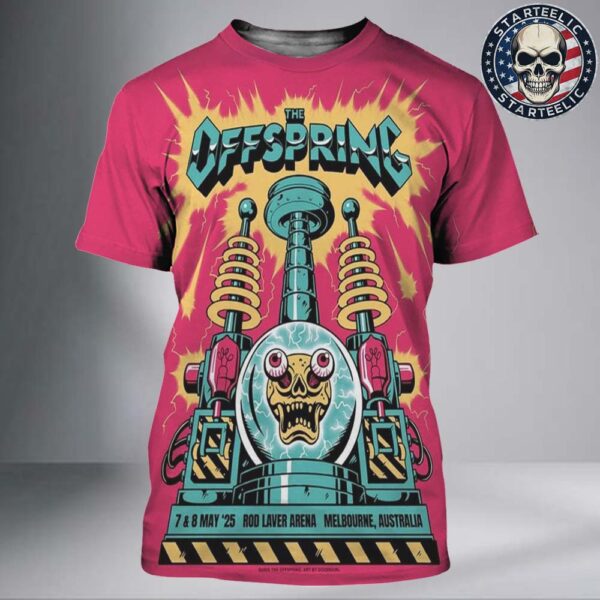 The Offspring Event Poster At Rod Laver Arena In Melbourne Australia On May 7th And 8th 2025 All Over Print Shirt