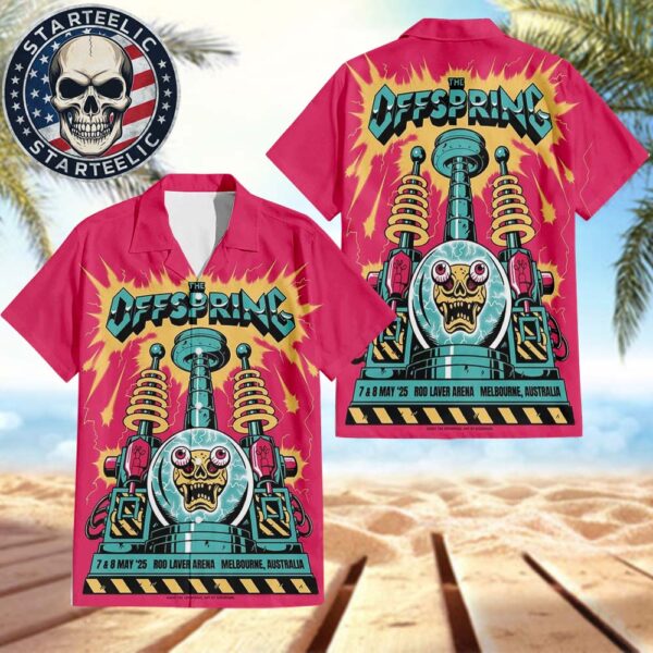 The Offspring Event Poster At Rod Laver Arena In Melbourne Australia On May 7th And 8th 2025 Summer Hawaiian Shirt