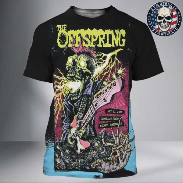 The Offspring Supercharged Tour Event Poster At Qudos Bank Arena In Sydney Olympic Park, Australia On May 11th 2025 All Over Print Shirt