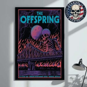 The Offspring Supercharged Worldwide In 25 Tour At Brisbane Entertainment Centre In Brisbane Australia On May 14th And 15th 2025 Home Decor Poster Canvas