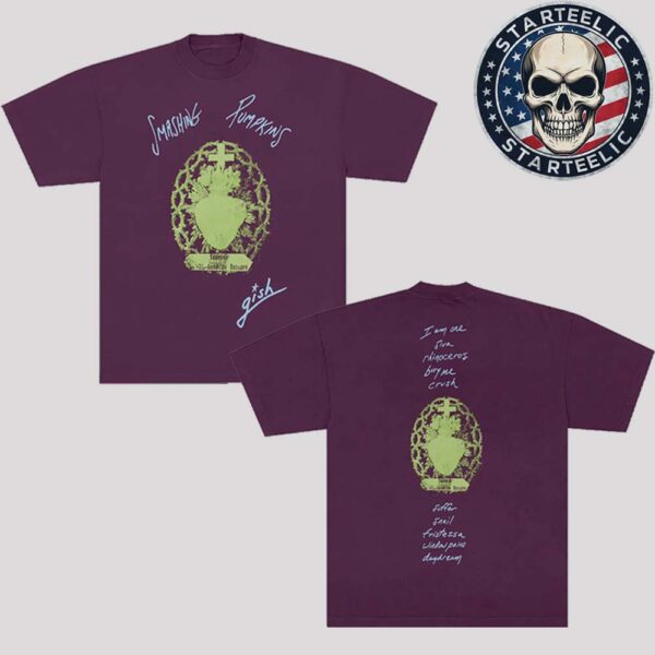 The Smashing Pumpkins 34th Year Anniversary Gish Tracklist Tee Two Sided Unisex T-Shirt