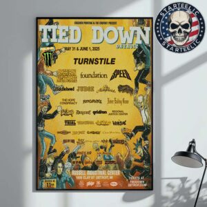 Tied Down Detroit Event Poster At Russell Industrial Center In Detroit Michigan On May 31 And June 1st 2025 Home Decor Poster Canvas