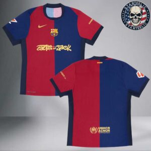 Travis Scott Cactus jack X FC Barcelona 2024 2025 Match Home All Over Print Shirt