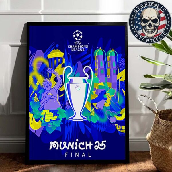 UEFA Champions League Final Road To Munich 2025 Home Decor Poster Canvas