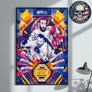 UFC 315 Artist Series Poster World UFC Champions 2025 Home Decor Poster Canvas