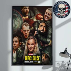 UFC 315 X The New Avenger Thunderbolts 5 Current Or Former Champions 2025 in Montreal On May 10th 2025 Home Decor Poster Canvas