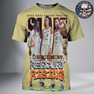 WSlam 256 Cover Poster The Phoenix Mercury Rising Copper Sabally Thomas 2025 WNBA Season Preview All Over Print Shirt