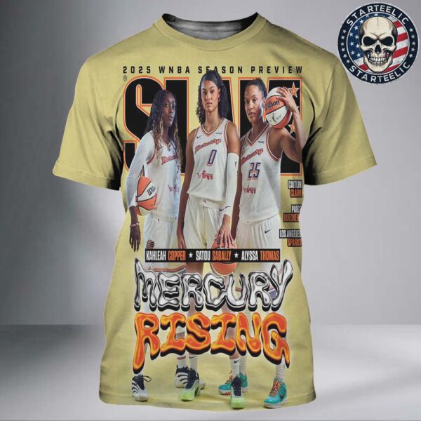 WSlam 256 Cover Poster The Phoenix Mercury Rising Copper Sabally Thomas 2025 WNBA Season Preview All Over Print Shirt
