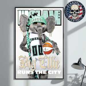 WSlam Cover Poster New York Liberty Big Ellie Runs The City WNBA Home Decor Poster Canvas