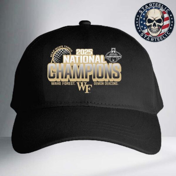 Wake Forest University Men’s Tennis 2025 National Champions Classic Cap Hat Snapack