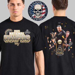 Wake Forest University Men’s Tennis Are NCAA 2025 National Champions Two Sided Unisex T-Shirt