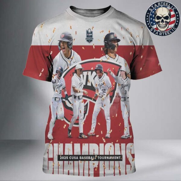 Western Kentucky Hilltoppers baseball 2025 C-USA Baseball Tournament Champions All Over Print Shirt