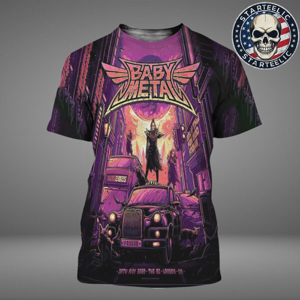 Baby Metal Event Poster At The O2 In London UK On May 30th 2025 All Over Print Shirt