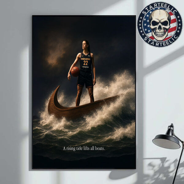 Caitlin Clark X Nike A Rising Tide Lifts All Boats WNBA 2025 Home Decor Poster Canvas