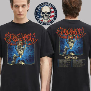 Cavalera With Fear Factory Event Poster Fall Headlining Tour 2025 Chaos A.D MMXXV Schedule Two Sided Unisex T-Shirt