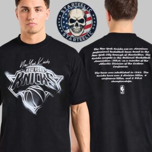 Chase B X NBA New York Knicks Logo 2025 Two Sided Unisex T-Shirt