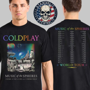 Coldplay Music Of The Spheres World Tour 2025 Merch Tee At Stanford Stadium In Stanford CA On May 31 And June 1 2025 Two Sided Unisex T-Shirt