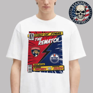 Florida Panthers Vs Edmonton Oilers 2025 Stanley Cup Final Rematch Comic NHL Unisex T-Shirt