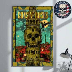 Guns N Roses Event Poster In Istanbul Turkey At Tupras Stadium On June 2nd 2025 Home Decor Poster Canvas