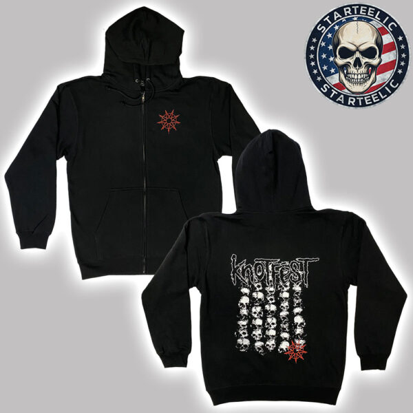 Knotfest Stacked Ending Unisex Zip Hoodie